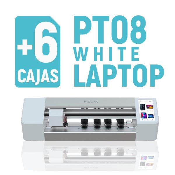 Kit V3 PT08 Laptop Pantalla Android + 06 Cajas Soft HD - Plotter de Corte Hidrogel Devia