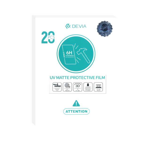 Hidrogel UV 6H Antihuella Mate 0.19MM (20pcs)