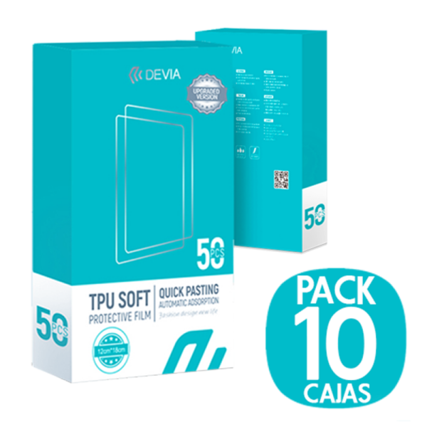 Pack 10 Cajas Hidrogel HD TPU Soft