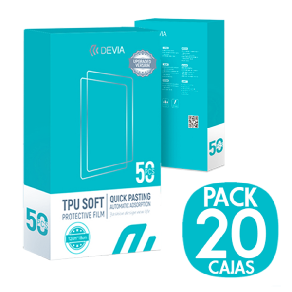 Pack 20 Cajas Hidrogel HD TPU Soft