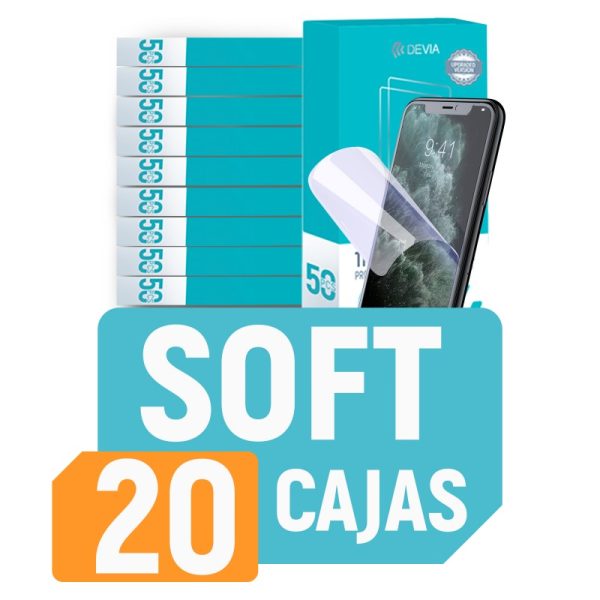 Pack 20 Cajas Hidrogel HD TPU Soft