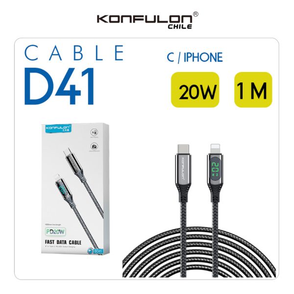 Cable Konfulon DC41 C/iPhone