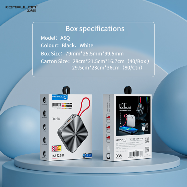 Power Bank Konfulon A5Q / Tipo C