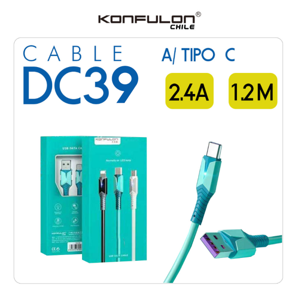 Cable USB a TIPO C Konfulon DC39