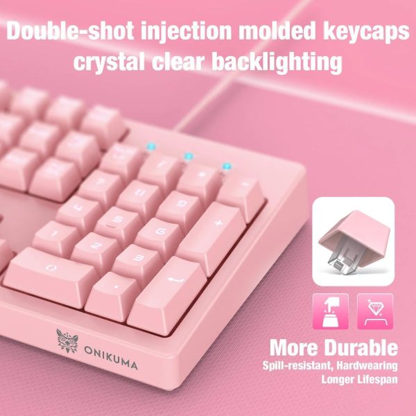 Kit Teclado Mouse Retro Iluminado G25 Onikuma