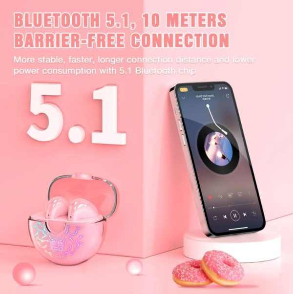 Audifono Bluetooth Tws Onikuma T35 Rosado