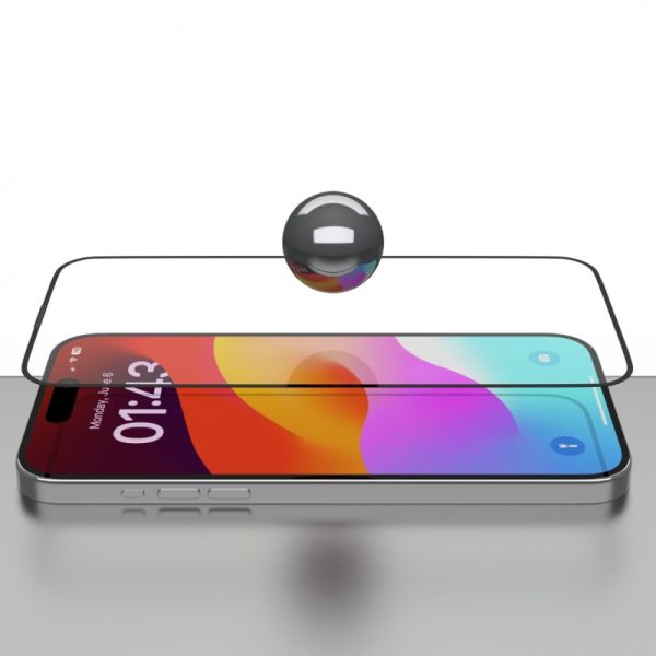 iPhone 15: Vidrio Transparente (con herramienta de asistencia)