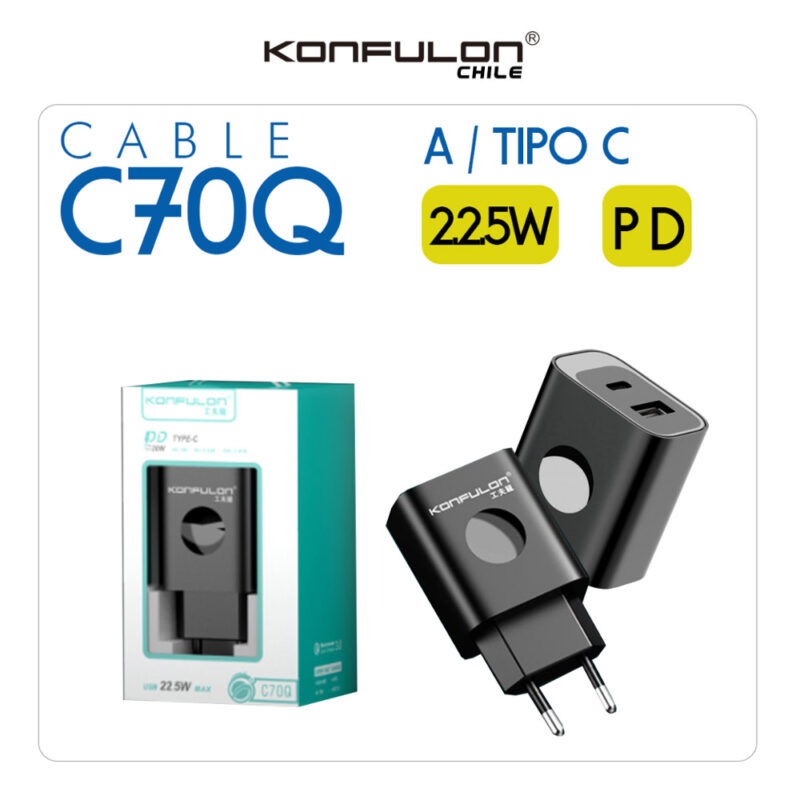 Cargador C70Q A/Tipo C