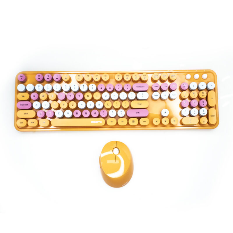 Teclado Mofii Sweet + Mouse (Amarillo)