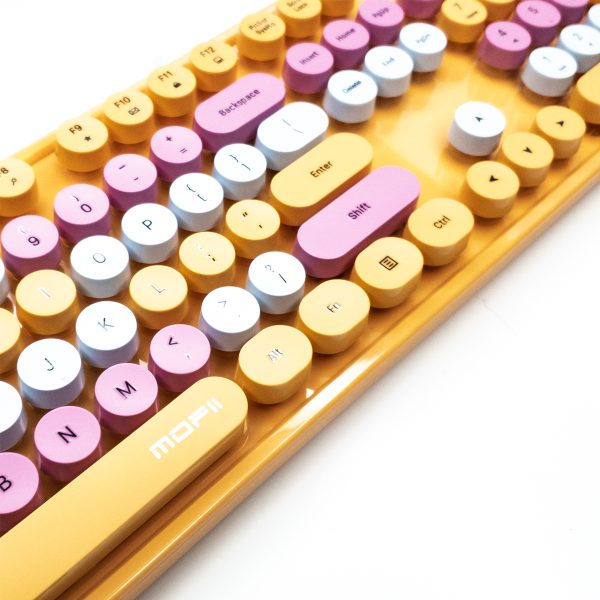 Teclado Mofii Sweet + Mouse (Amarillo)