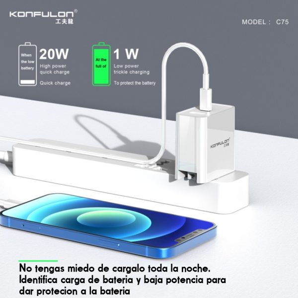 Cargador Konfulon C75 65W