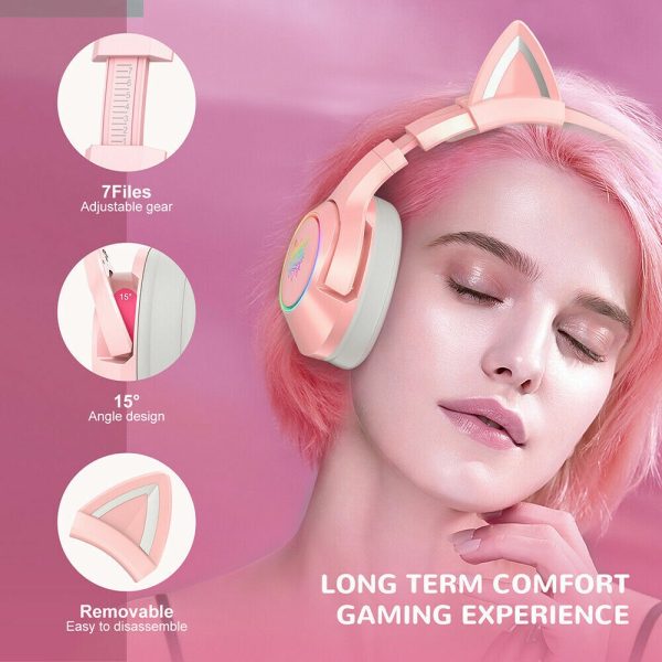 Audifono Cintillo Onikuma K9 Rosado