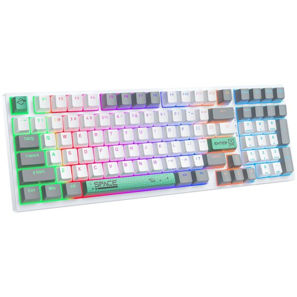 Teclado Mecánico Onikuma G38 Blanco RGB