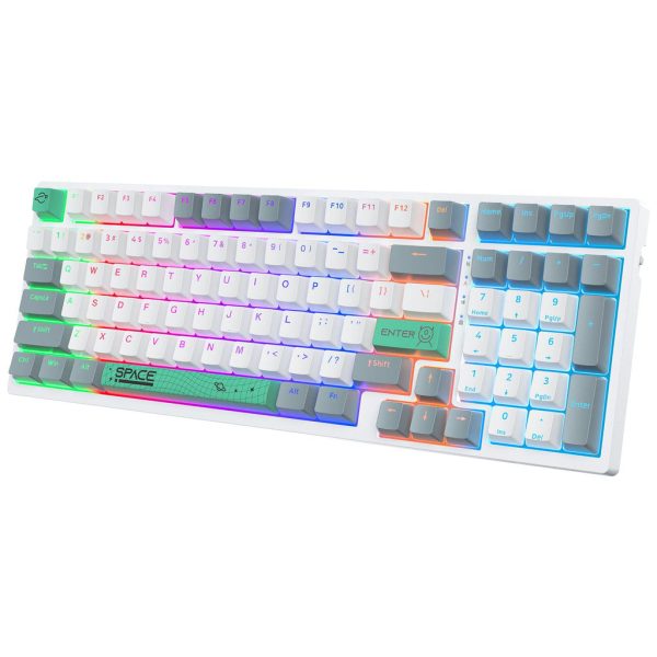 Teclado Mecánico Onikuma G38 Blanco RGB