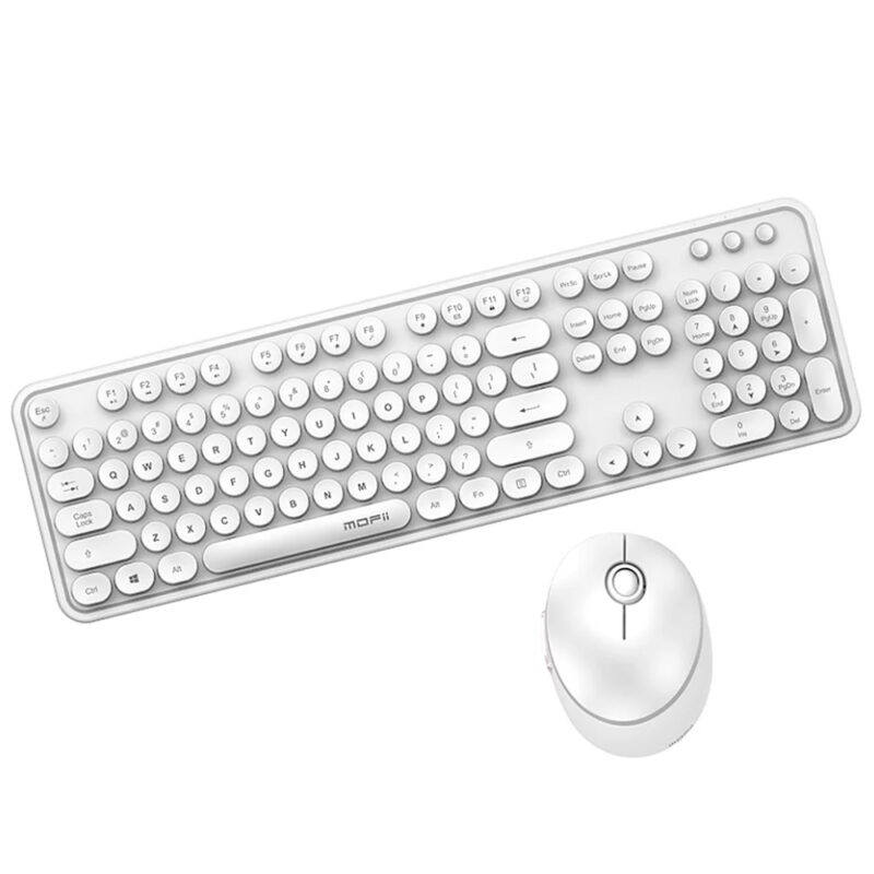 Teclado + Mouse Mofii Unicolor Inalambrico Blanco