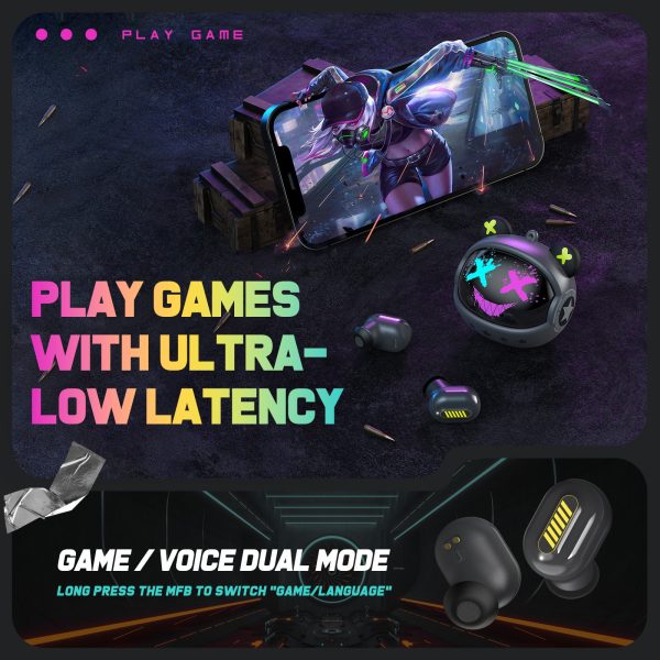 Tws Gamer Bluetooth Onikuma T20 Negro