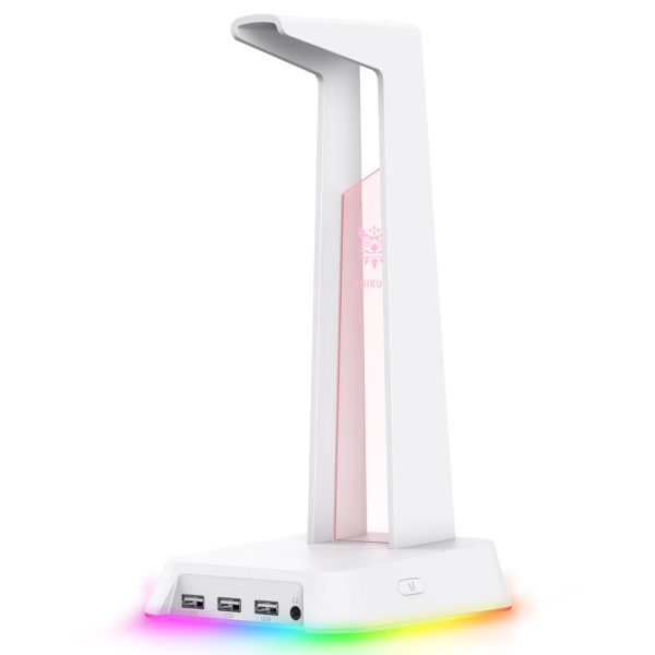 Soporte Audifonos Hub Audio Onikuma ST-2 - Blanco