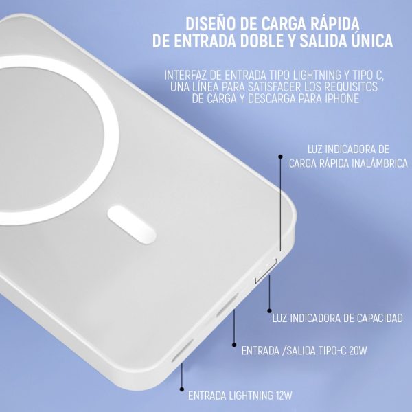 PowerBank Magsafe con Stand 20W Devia Blanco