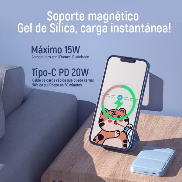 PowerBank Magsafe con Stand 20W Devia Blanco