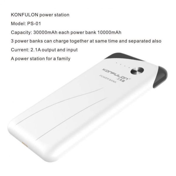 Power Bank Konfulon PS01 30,000 mAh / Estación de Carga