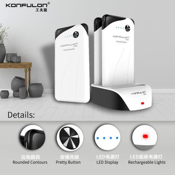 Power Bank Konfulon PS01 30,000 mAh / Estación de Carga