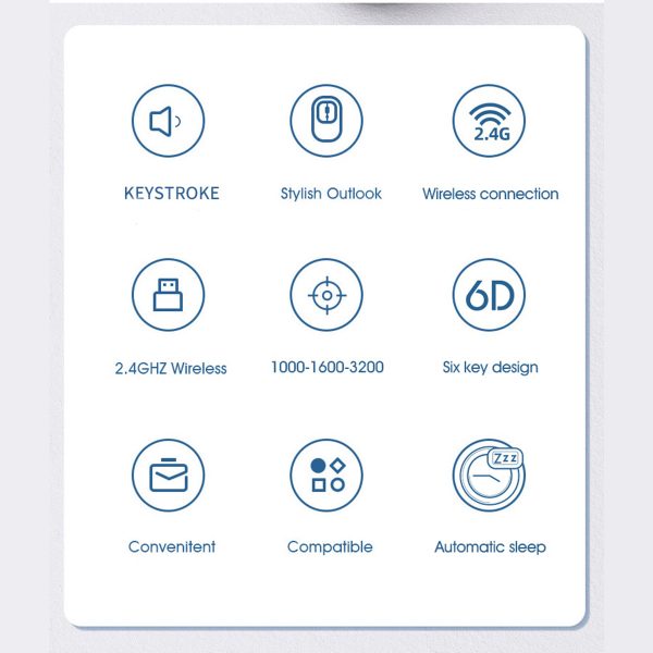 Mouse Inalambrico Forev 6D FV-G200 Beige