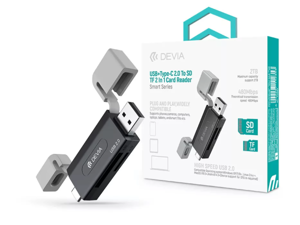 Lector Memoria Devia Ios Android 2tb 480mbps Usb Tipo C