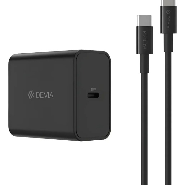 Kit Cargador Rapido 45w Tipo C Devia iPhone 17 Certificado