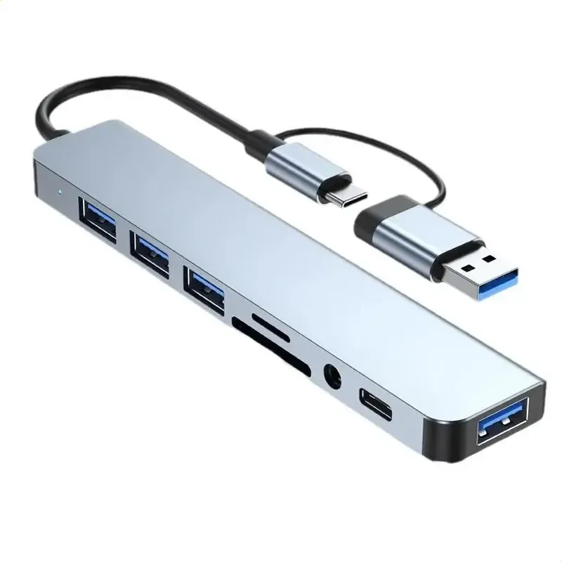 imgi_50_D_Q_NP_702557-CBT102123061151_122025-B Adaptador 8 en 1 USB-C con USB, SD/TF y Audio AUX