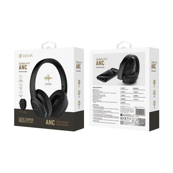 AUDIFONO DEVIA Pro1 SUPER BATERIA 20H ESTUCHE ANC ALTA DEFINICION BT5.3