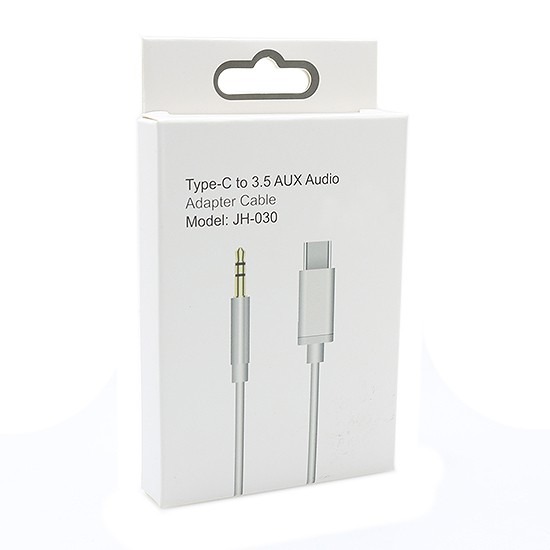 Cable Adaptador Tipo C a Jack 3.5mm AUX JH-030