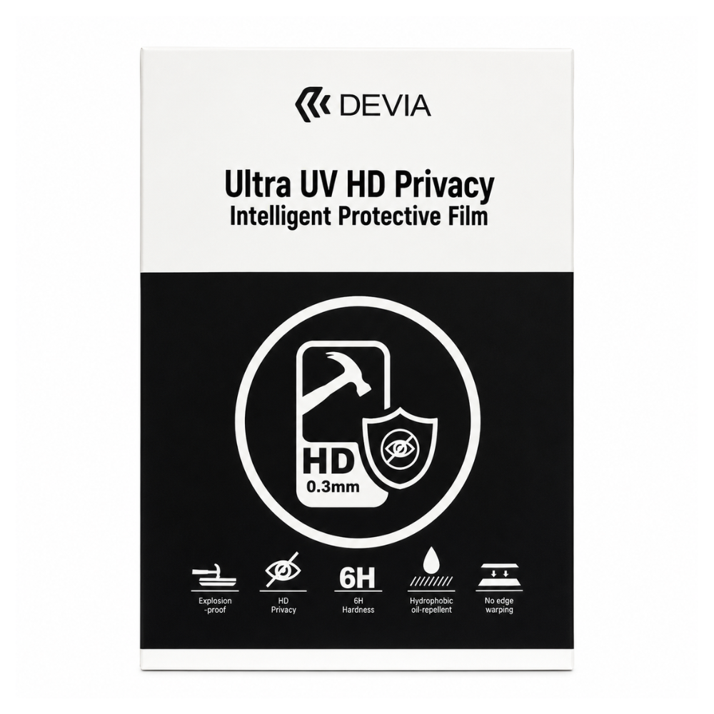 Hidrogel UV 6H Antiespía HD Transparente 0.3mm 2026 (10pcs)