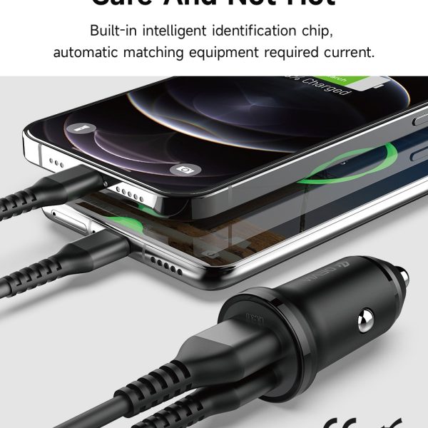 Devia Cargador De Auto Mini Smart Series Pd 30w Usb-c Usb 5360