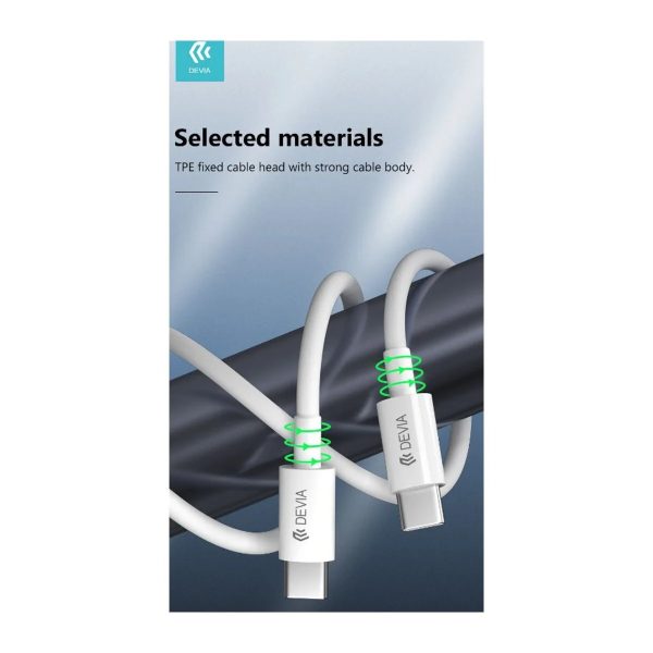 DEVIA Smart Series PD 60W Type-C to Type-C Fast Cable(3A,2M) 9734