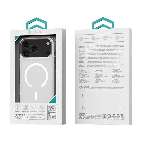Funda Devia Pure Mag iPhone 17 Pro 2863